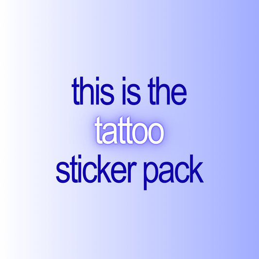 💀tattoo sticker pack💀