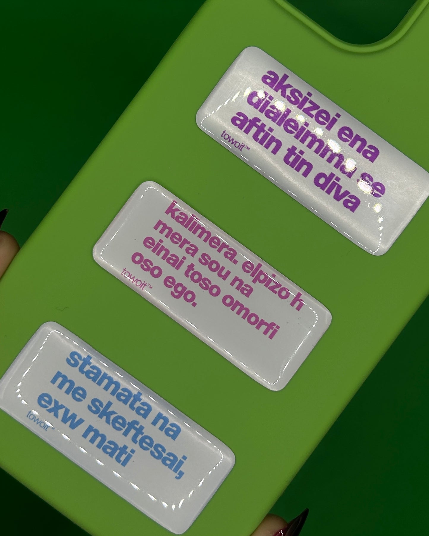 3D towoit sticker pack of 3 stickers