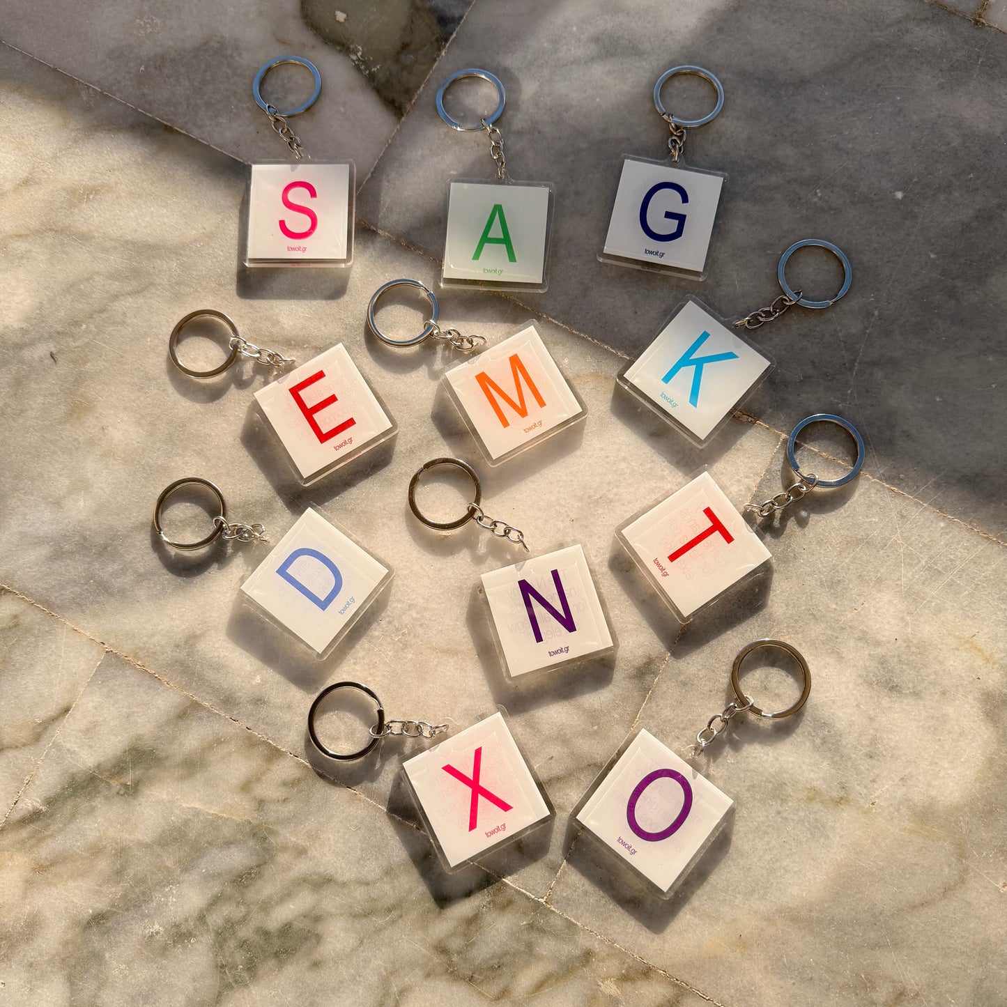 towoit plexiglass keychain - S