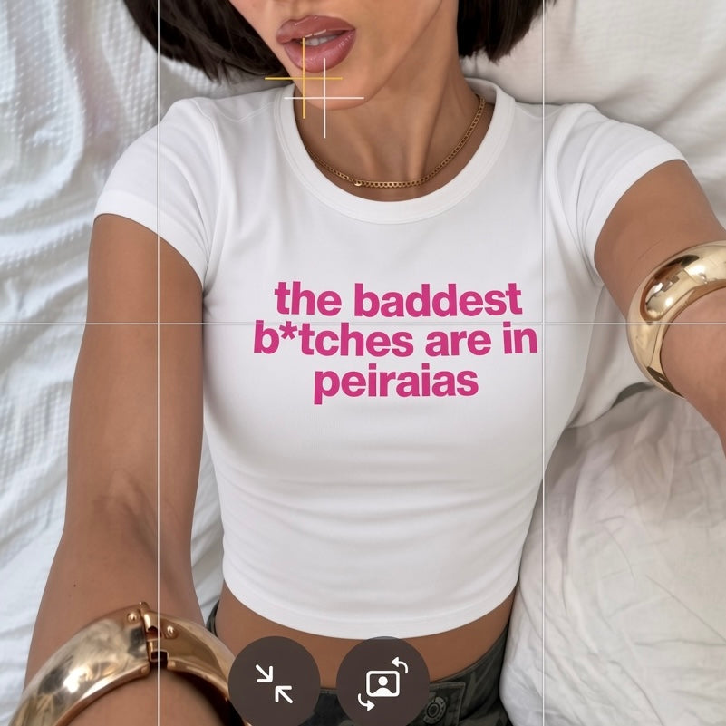 crop top - the baddest b*tch (choose the place)