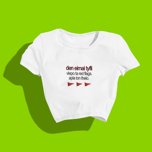 red flags🚩 crop top