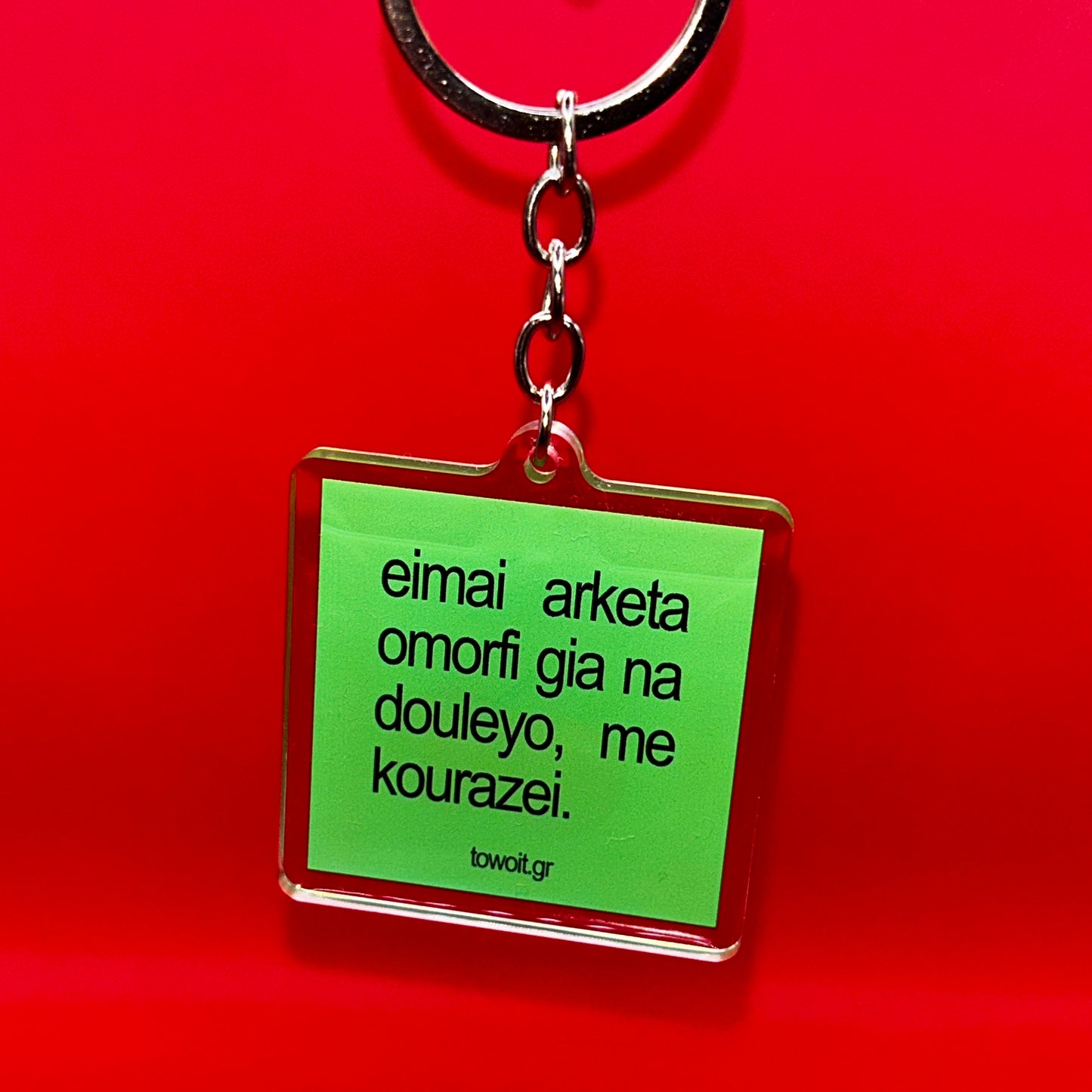 🍒towoit plexiglass keychain - omorfi🍒(large)