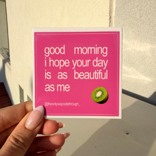 good morning (english) - 1 sticker