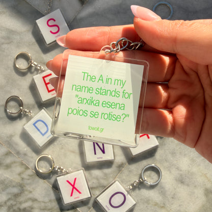 towoit plexiglass keychain - A