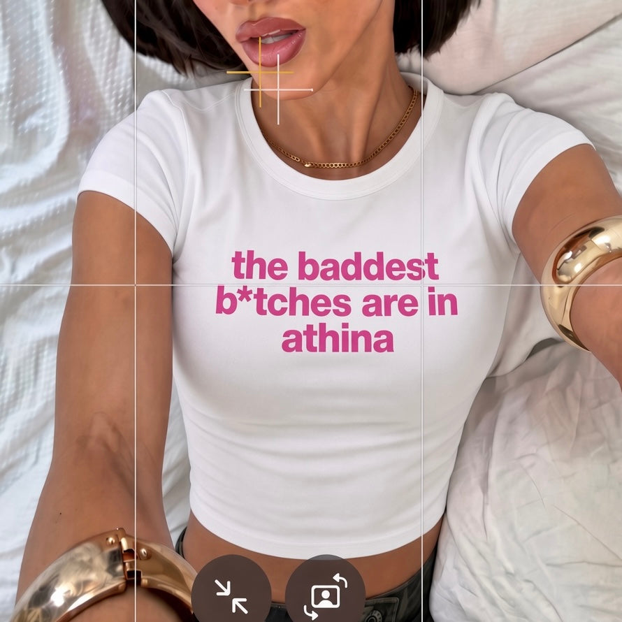 crop top - the baddest b*tch (choose the place)