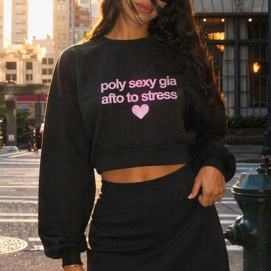 poly sexy towoit crewneck