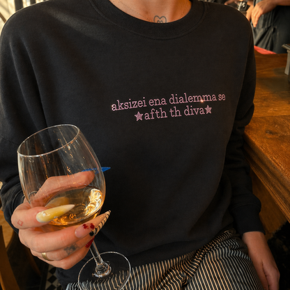 diva (strass) towoit crewneck