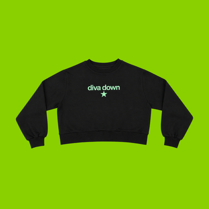 diva down towoit crewneck