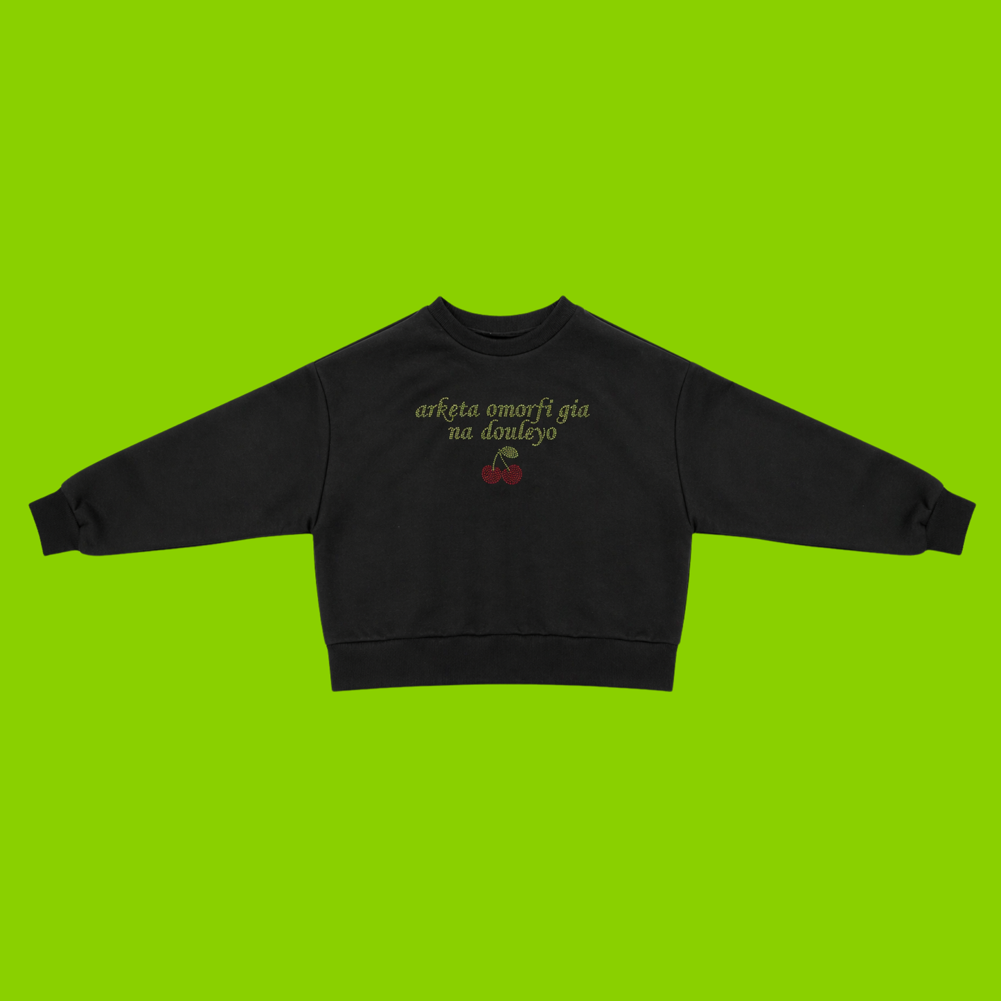 omorfi (strass) towoit crewneck