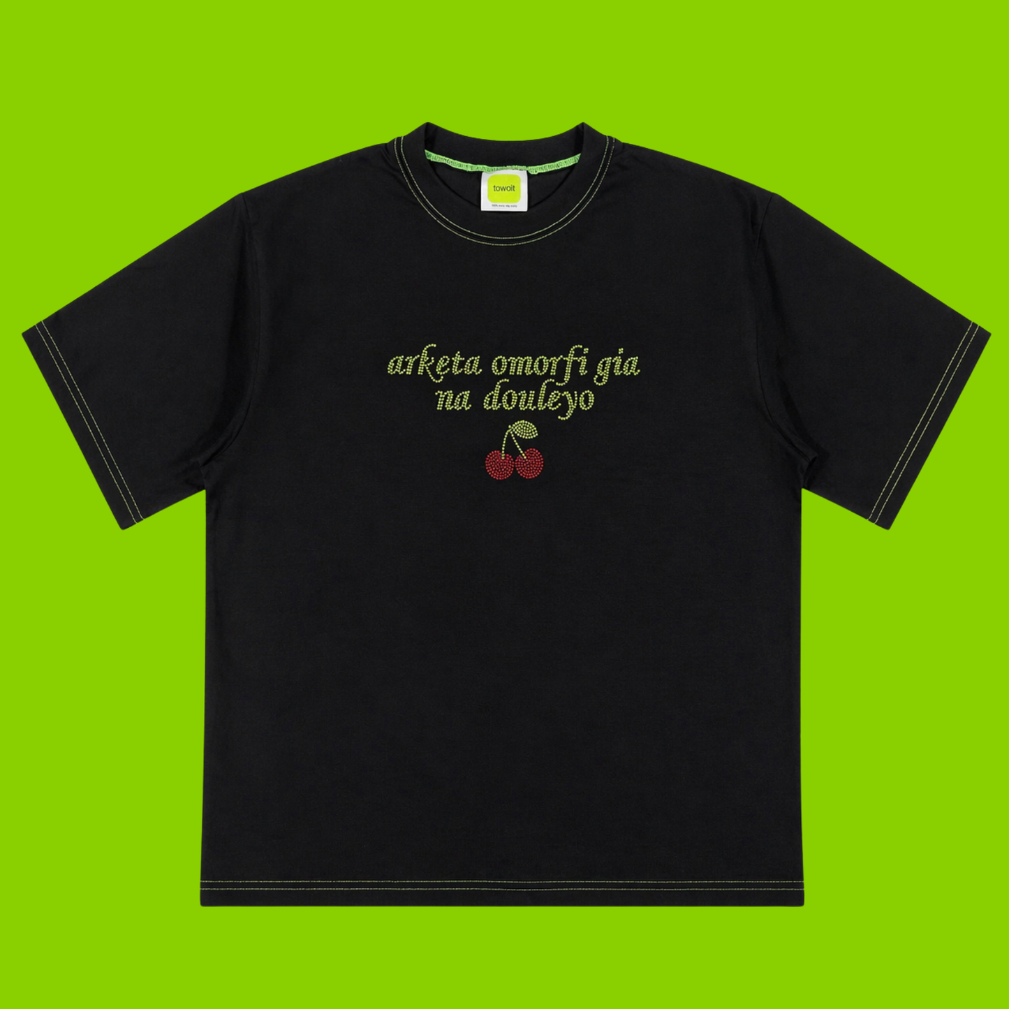TSHIRT - omorfi (strass) black