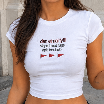 red flags🚩 crop top