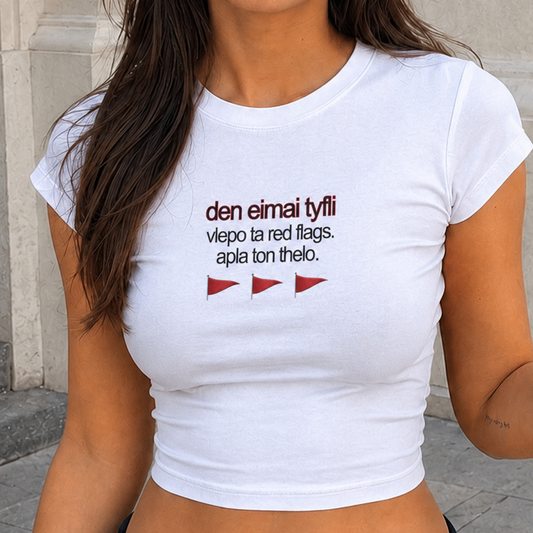 red flags🚩 crop top