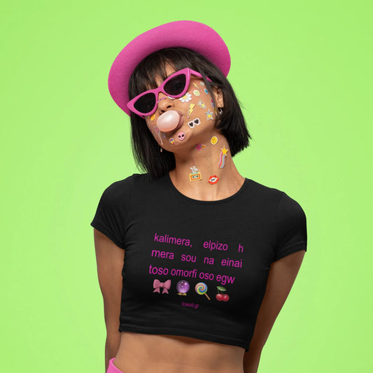 🥝towoit crop-top X The T-shirt Shop🥝