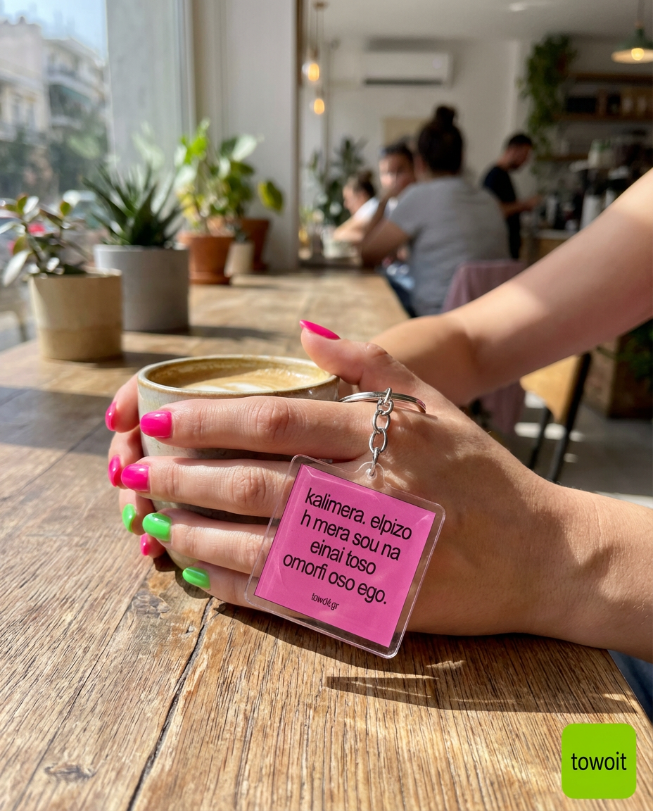 🎀towoit plexiglass keychain - kalimera🎀(large)