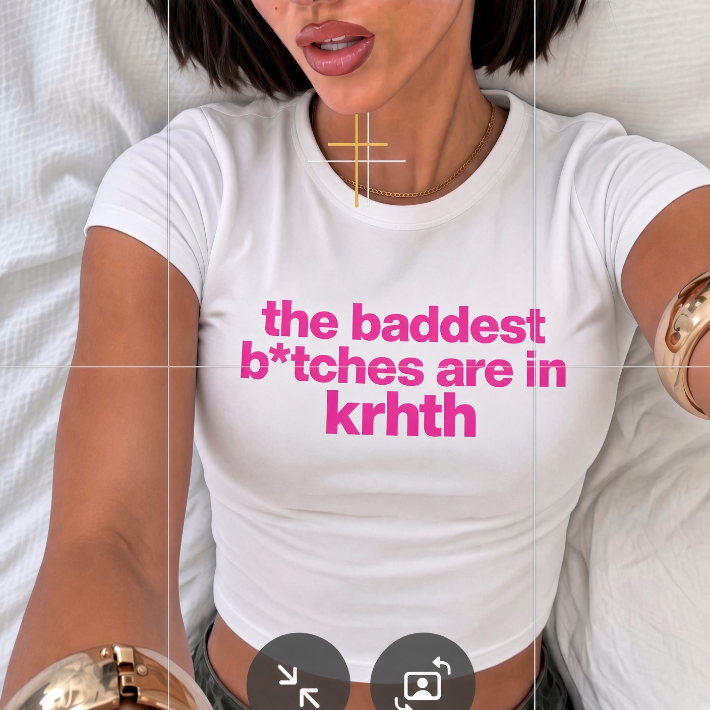 crop top - the baddest b*tch (choose the place)