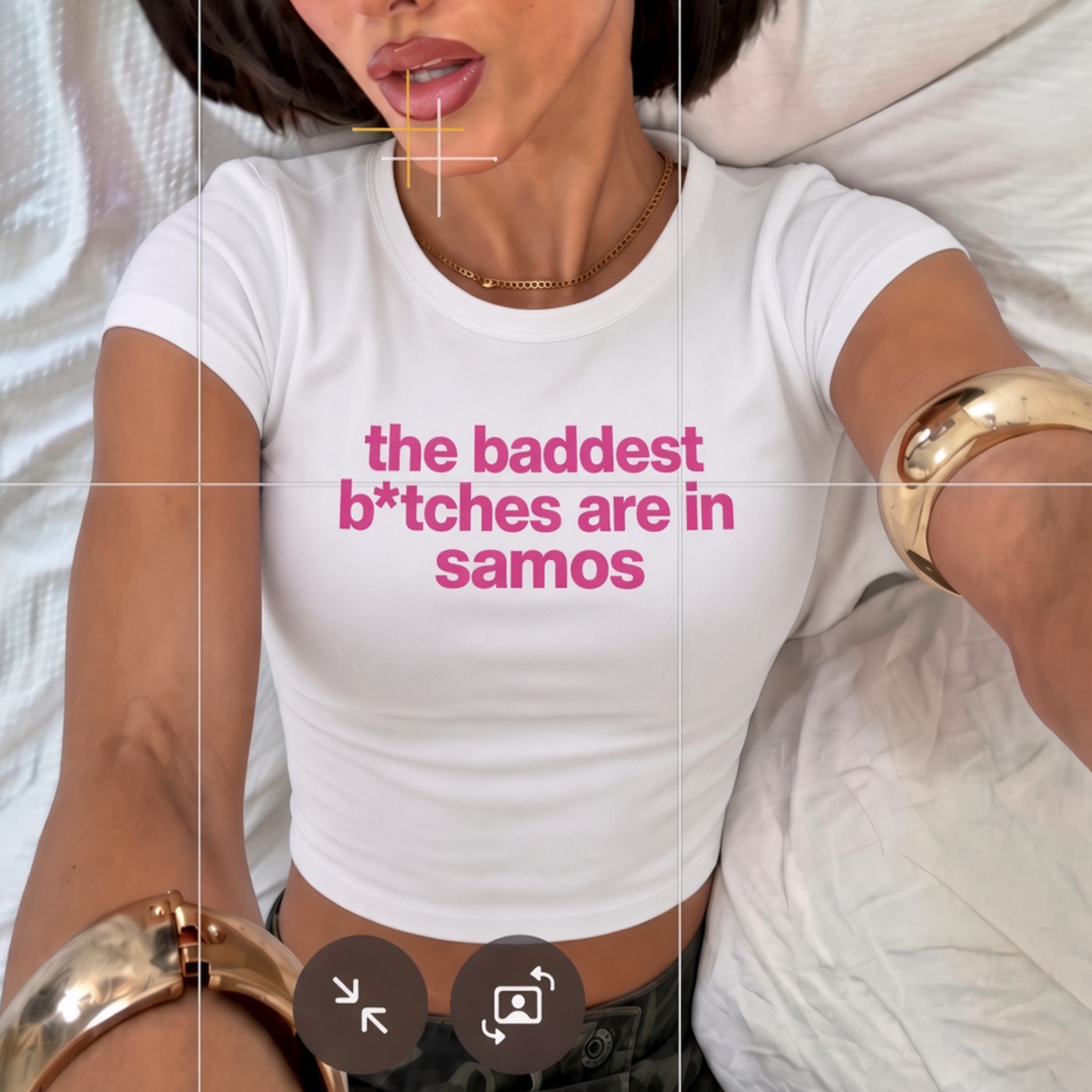 crop top - the baddest b*tch (choose the place)