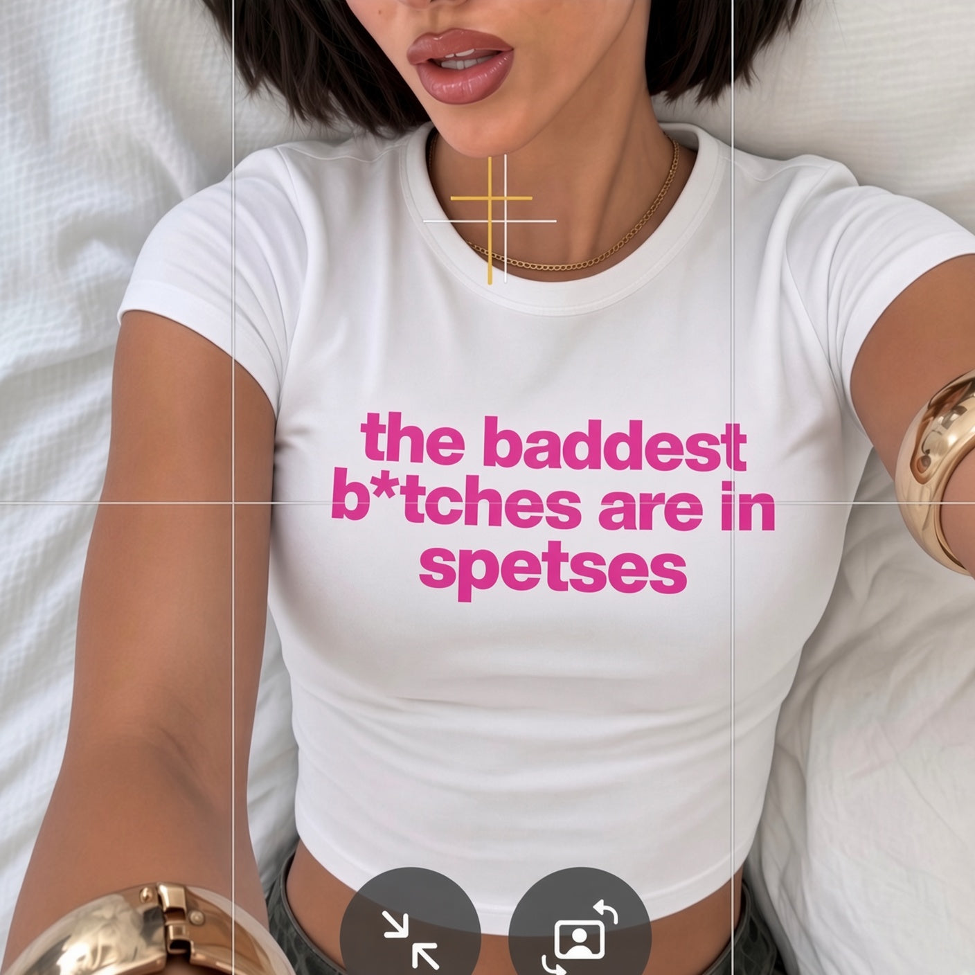 crop top - the baddest b*tch (choose the place)