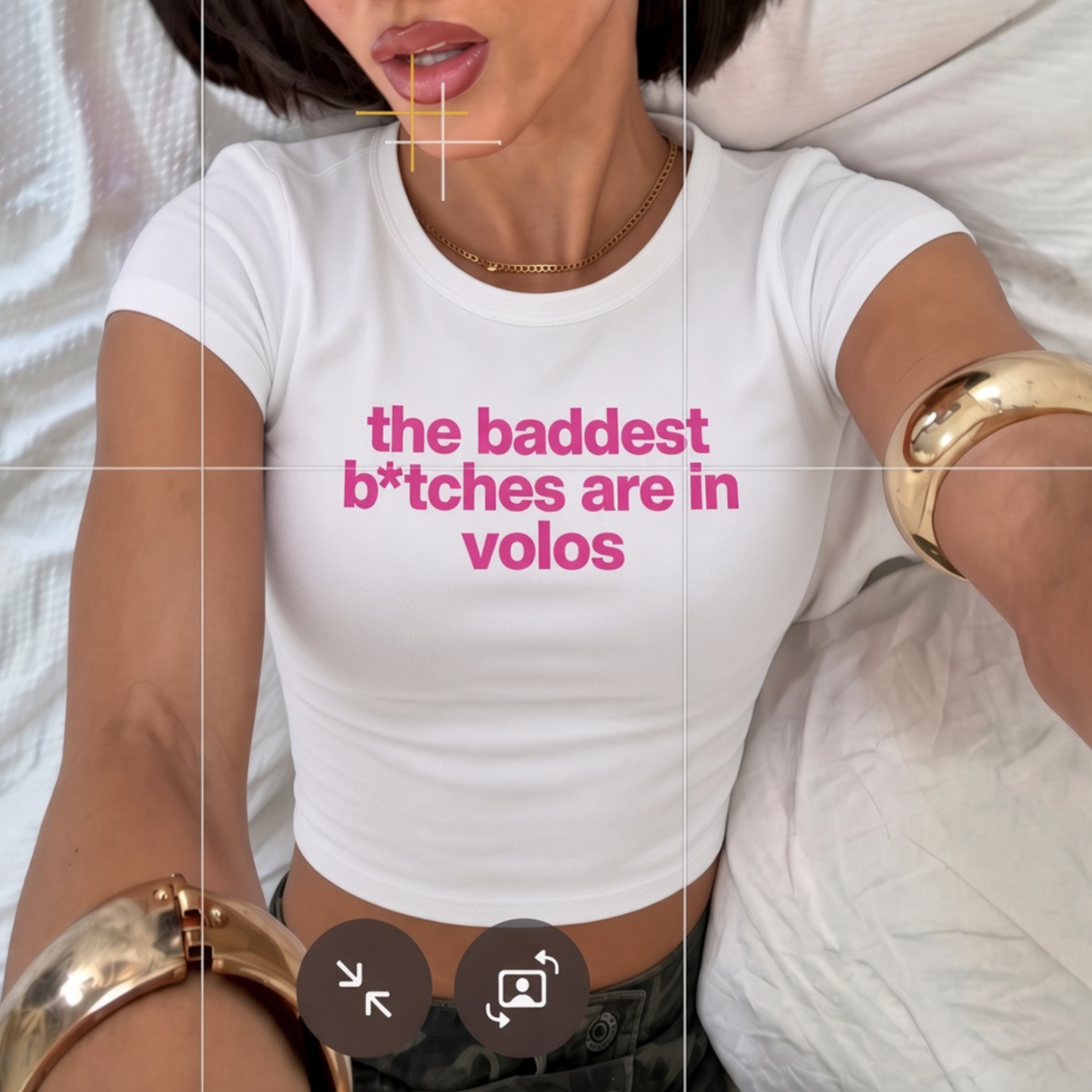 crop top - the baddest b*tch (choose the place)