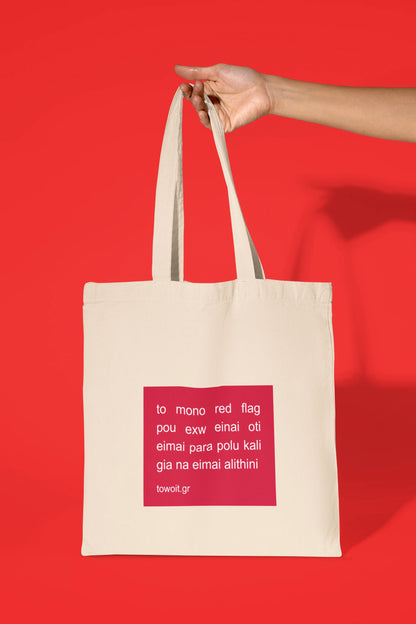 🚩red flag tote bag🚩