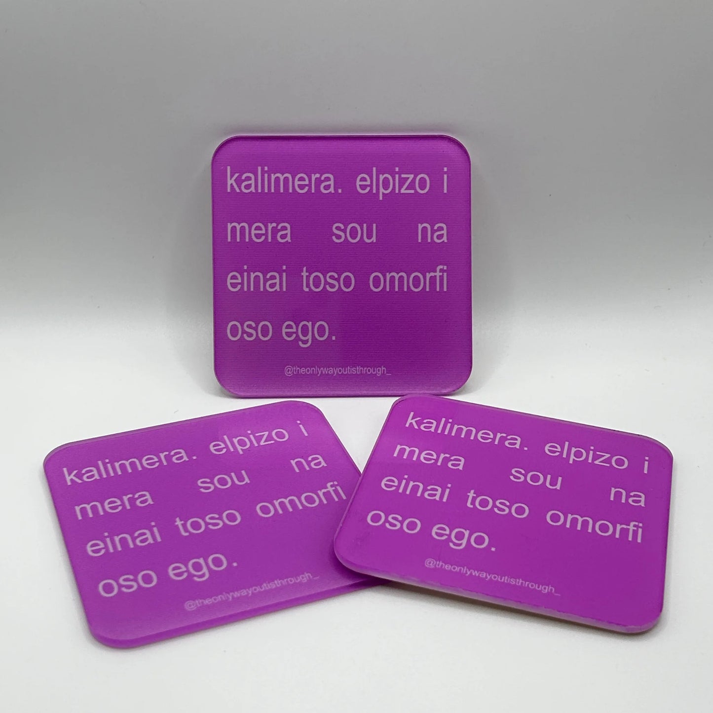 🎀towoit coaster - kalimera🎀