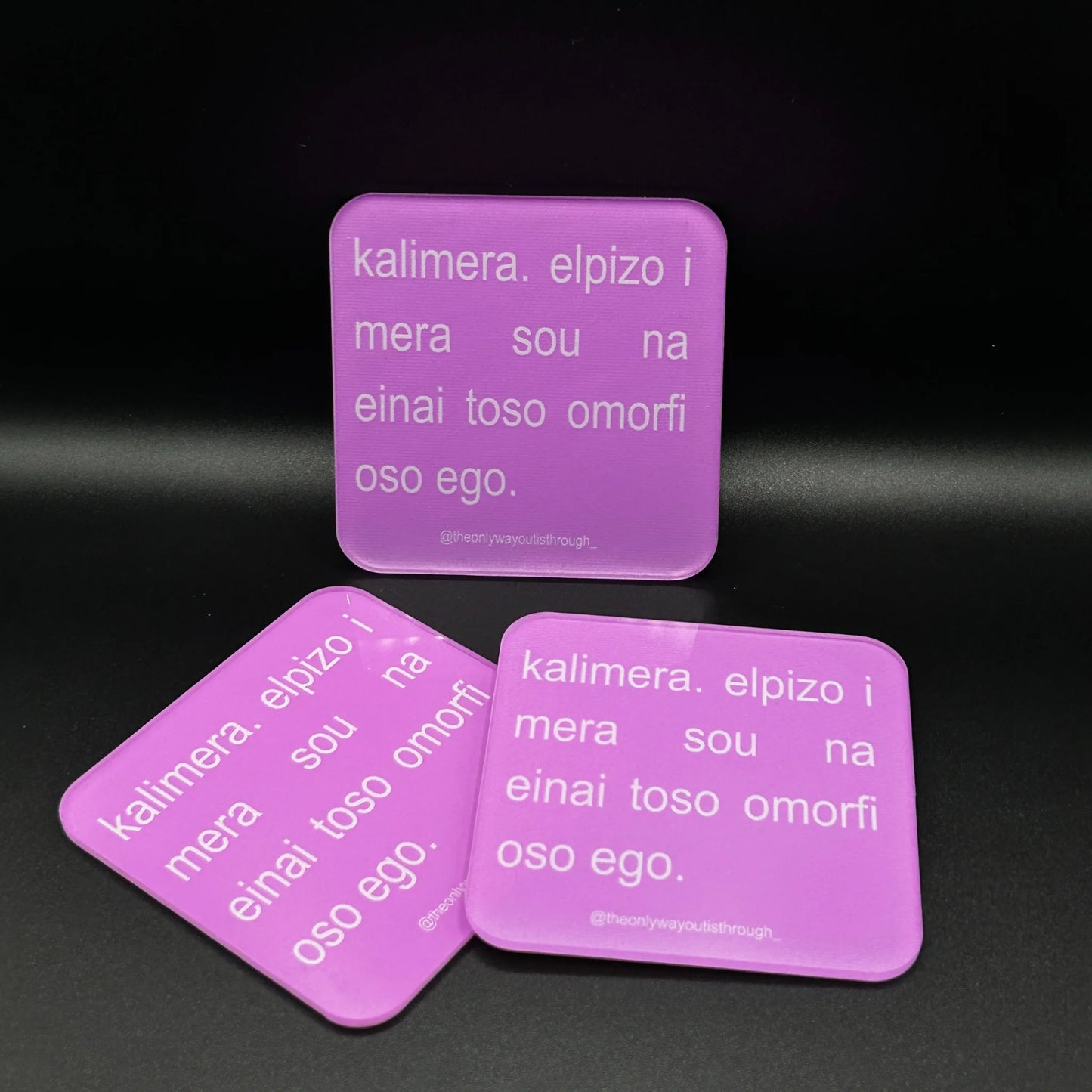 🎀towoit coaster - kalimera🎀